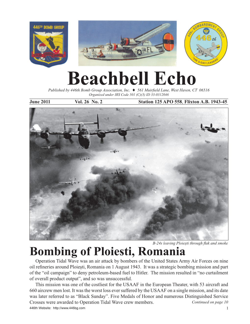 Beachbell Echo Published by 446Th Bomb Group Association, Inc