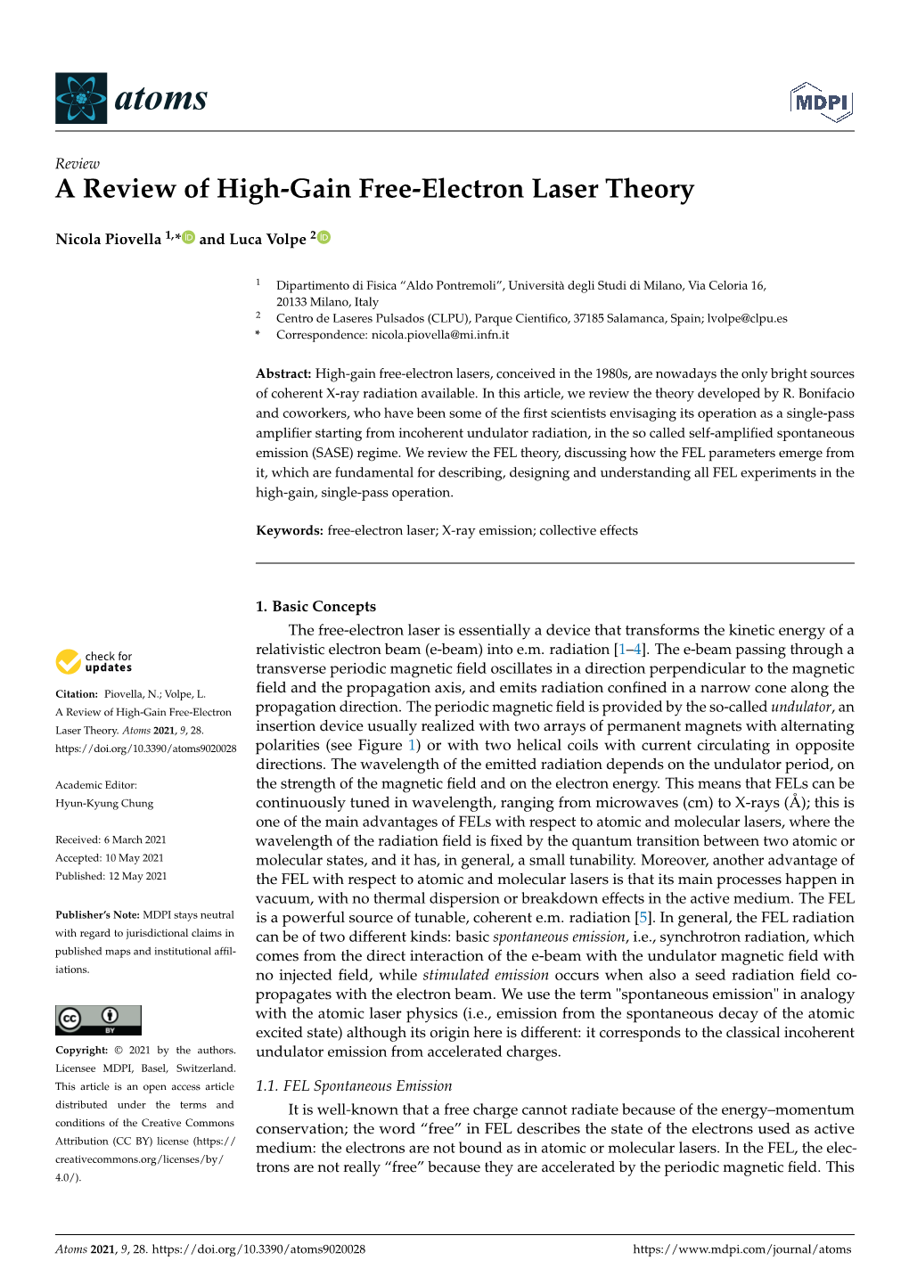 A Review of High-Gain Free-Electron Laser Theory