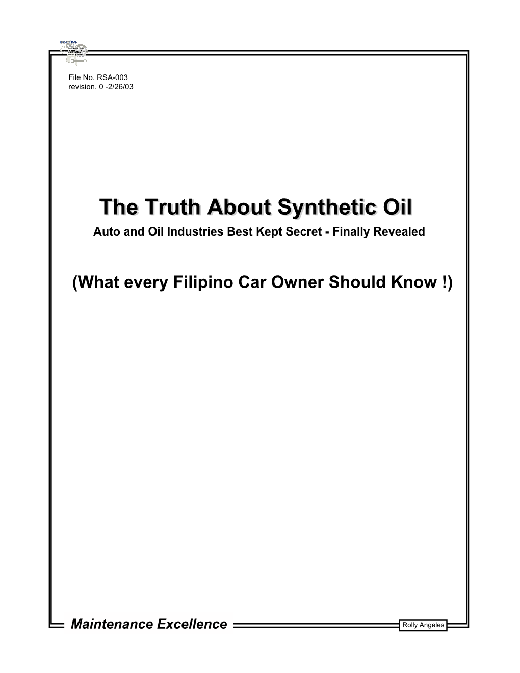 The Truth About Synthetic