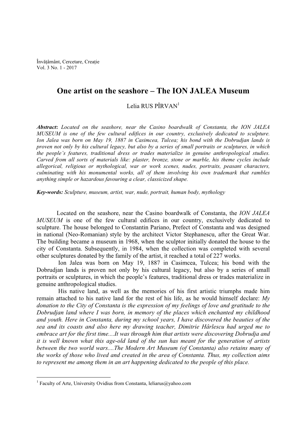 The ION JALEA Museum