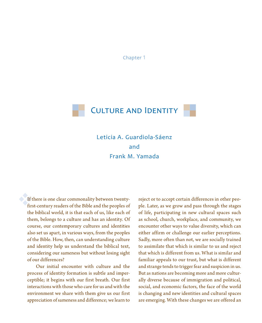 Culture and Identity