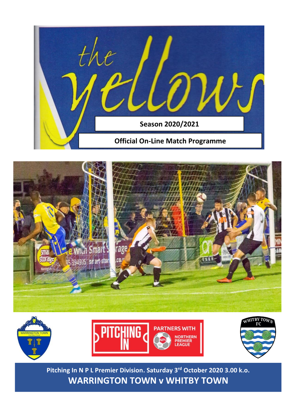 WARRINGTON TOWN V WHITBY TOWN