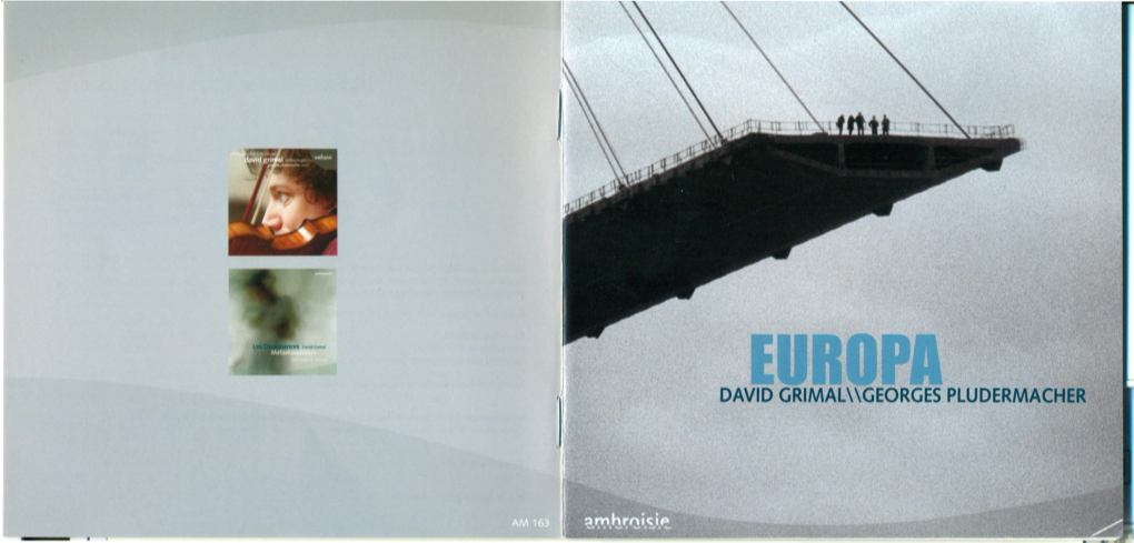 DAVID GRIMAL\\GEORGES PLUDERMACHER Europa