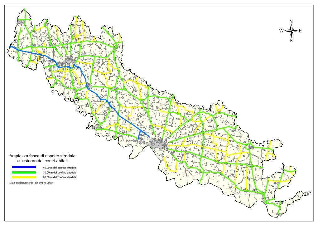 Ampiezza Fasce Di Rispetto Stradale All'esterno Dei Centri Abitati