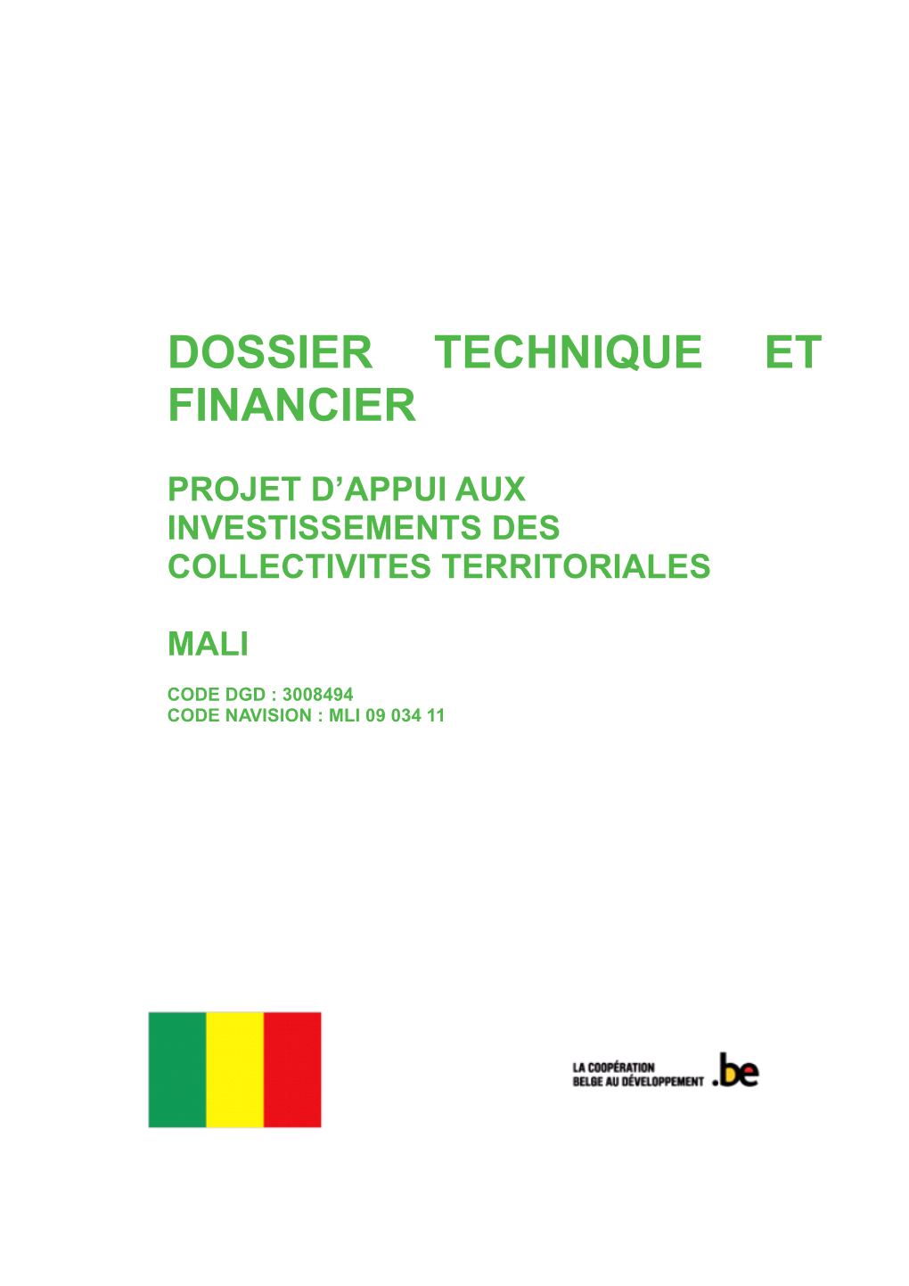 Dossier Technique Et Financier