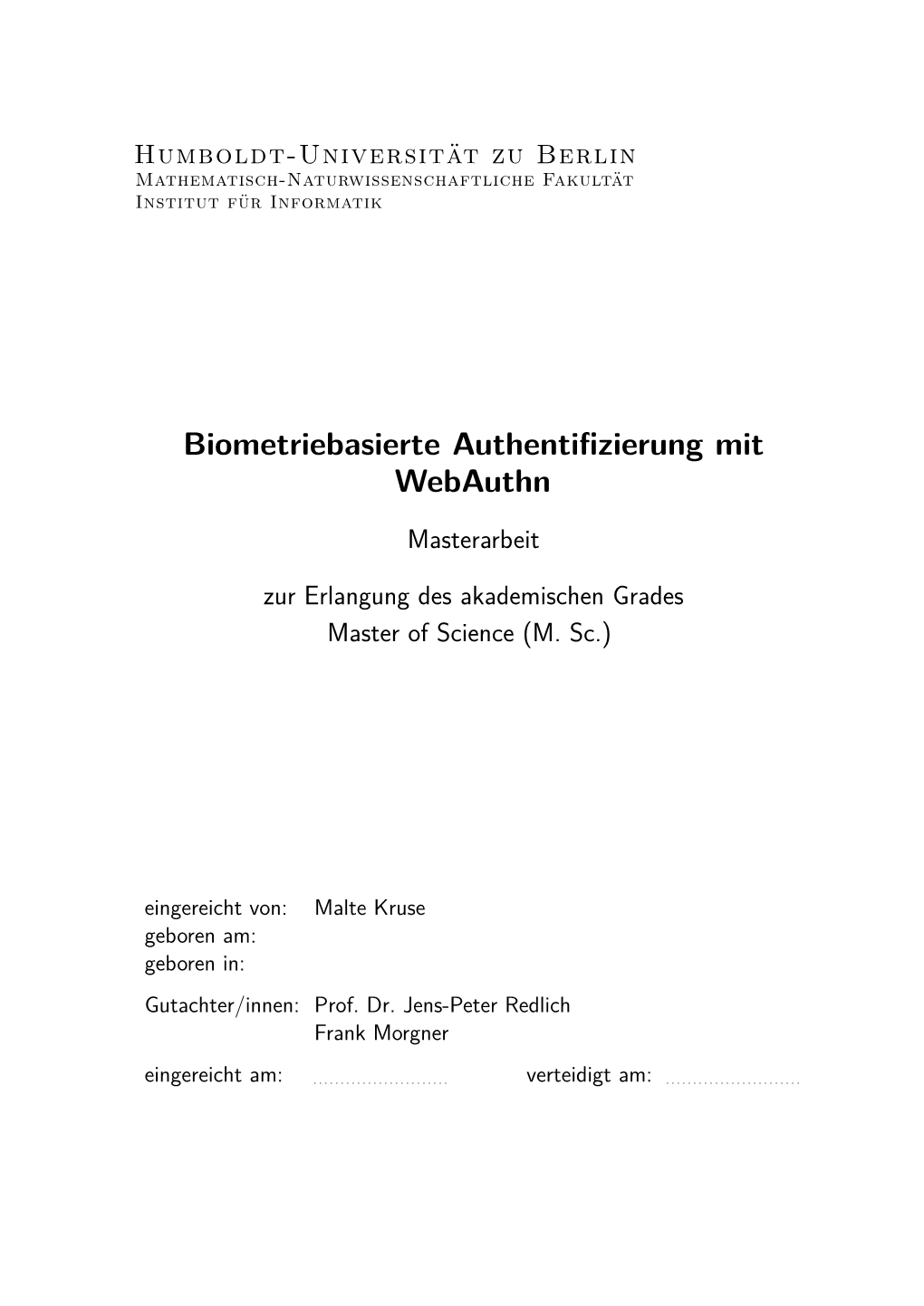 Biometriebasierte Authentifizierung Mit Webauthn