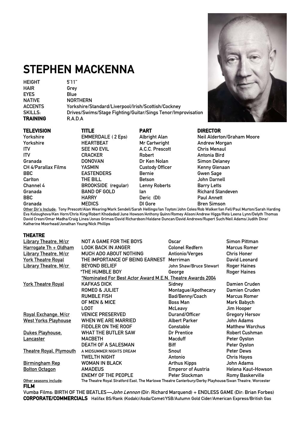 Stephen Mackenna.Pub