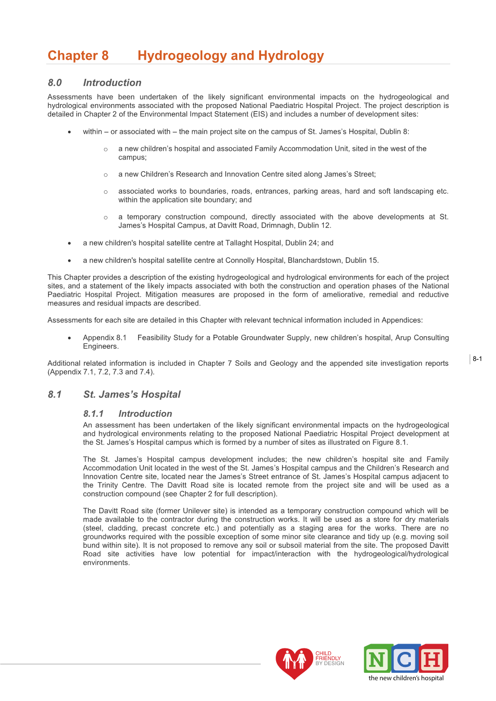 Chapter 8 Hydrogeology & Hydrology