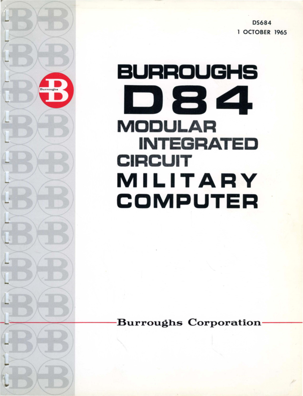 Burroughs Military Computer