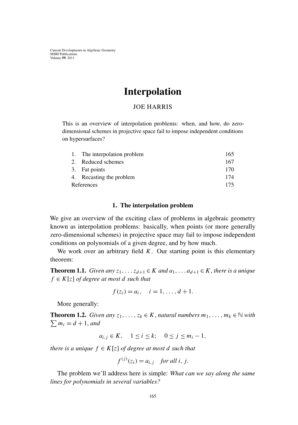 Interpolation