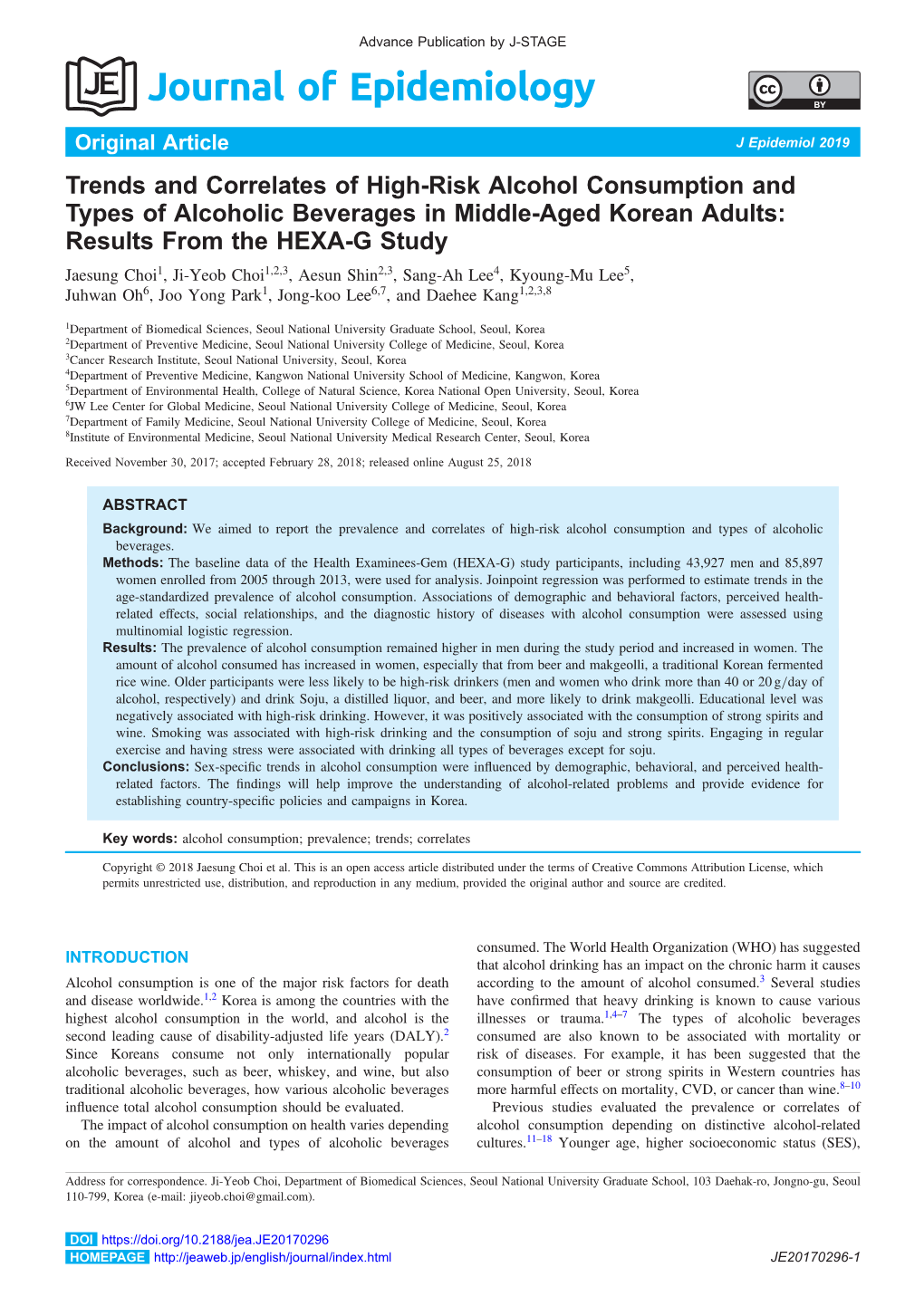 Trends and Correlates of High-Risk Alcohol