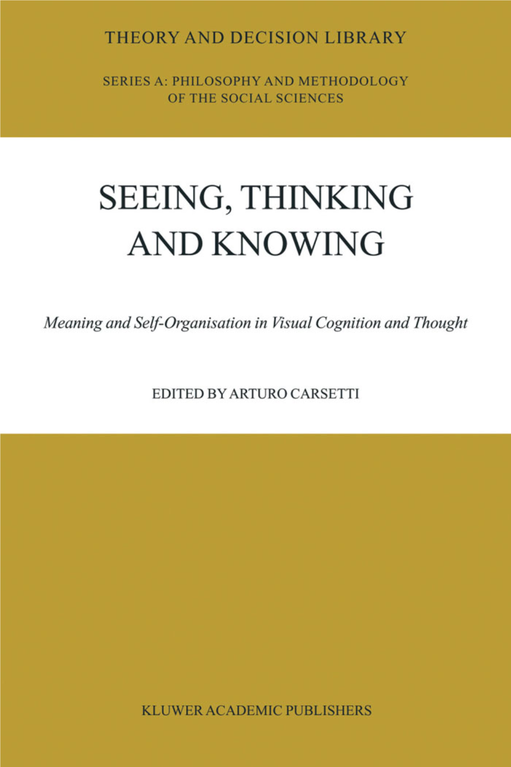 Meaning and Self-Organisation in Visual Cognition and Thought