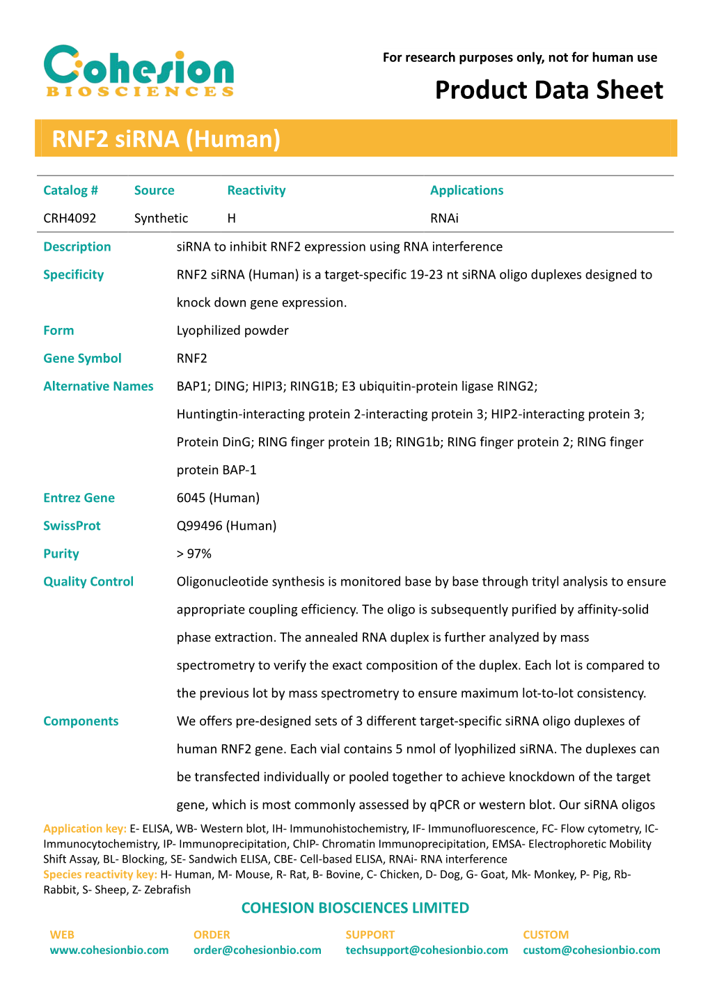 Product Data Sheet