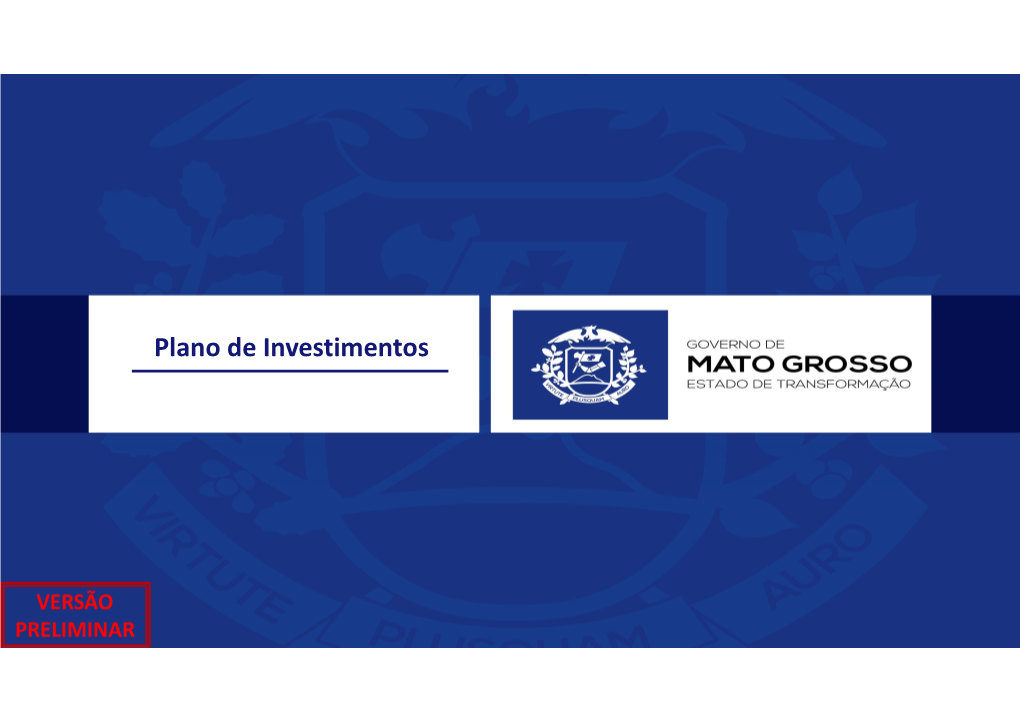 Plano De Investimentos