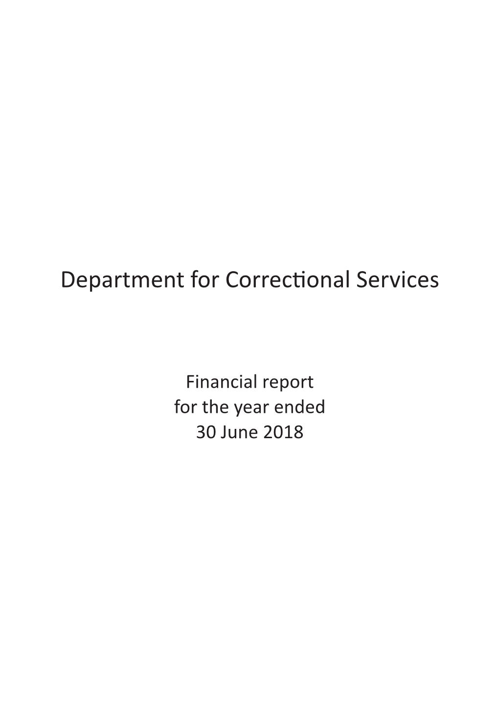 Correctional Services