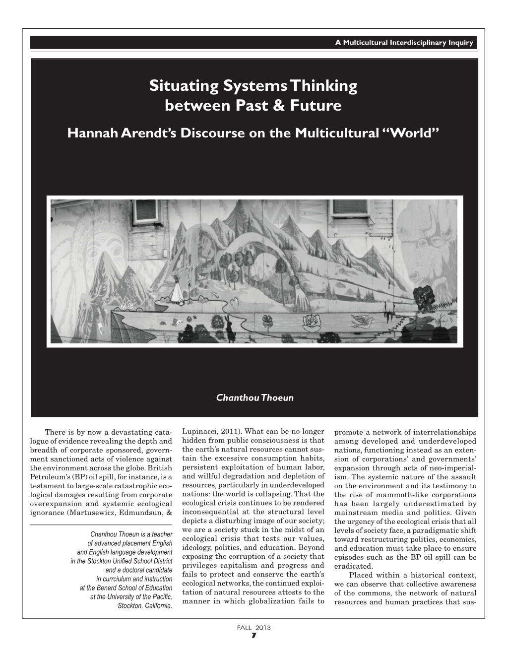 Situating Systems Thinking Between Past & Future: Hannah