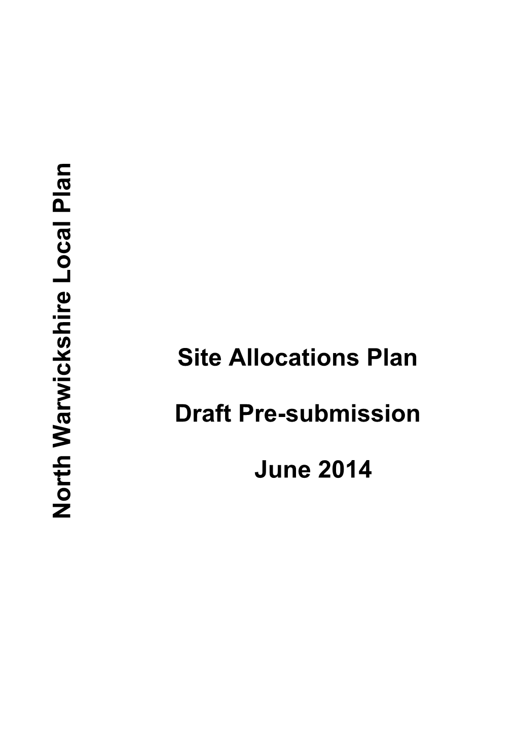 Site Allocations Plan Draft Pre-Submission June 2014 North
