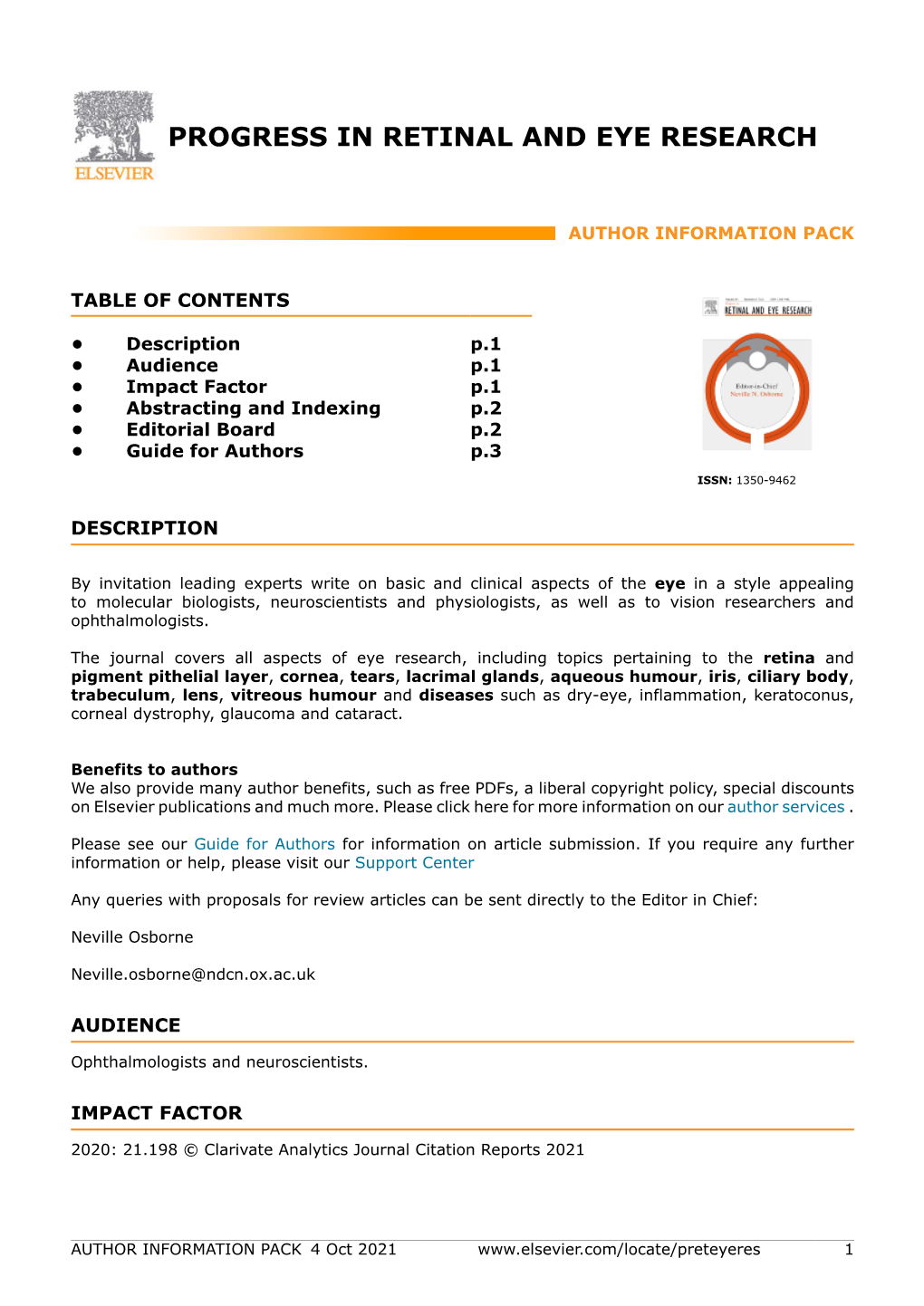 Progress in Retinal and Eye Research