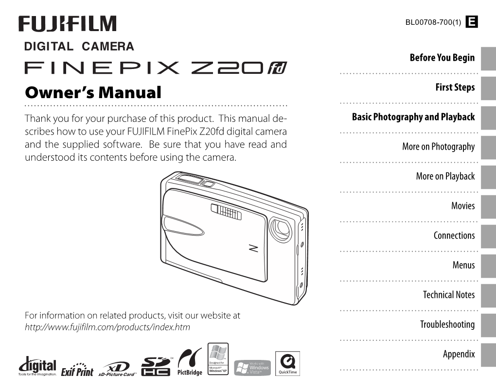 Finepix Z20fd Owner's Manual