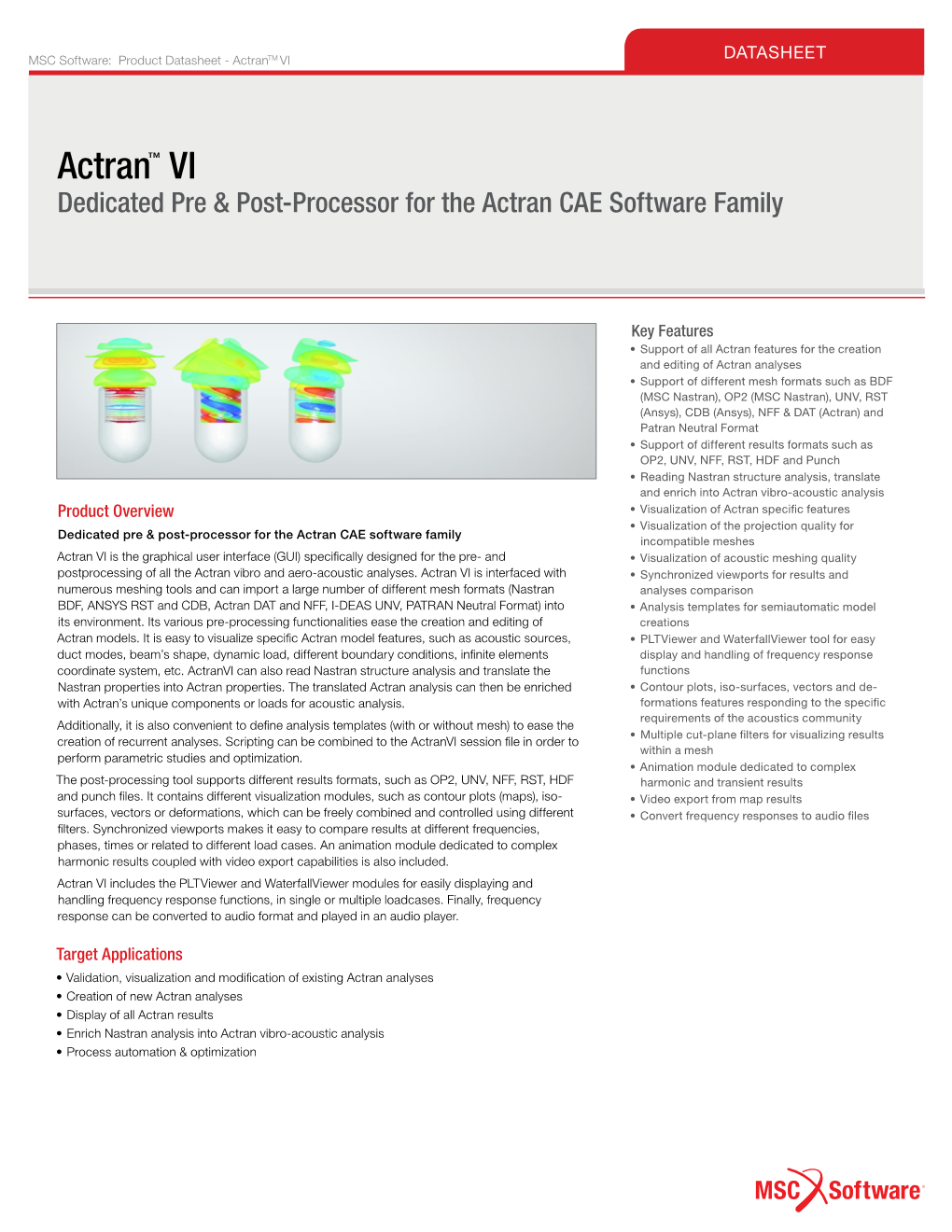 MSC Adams Datasheet