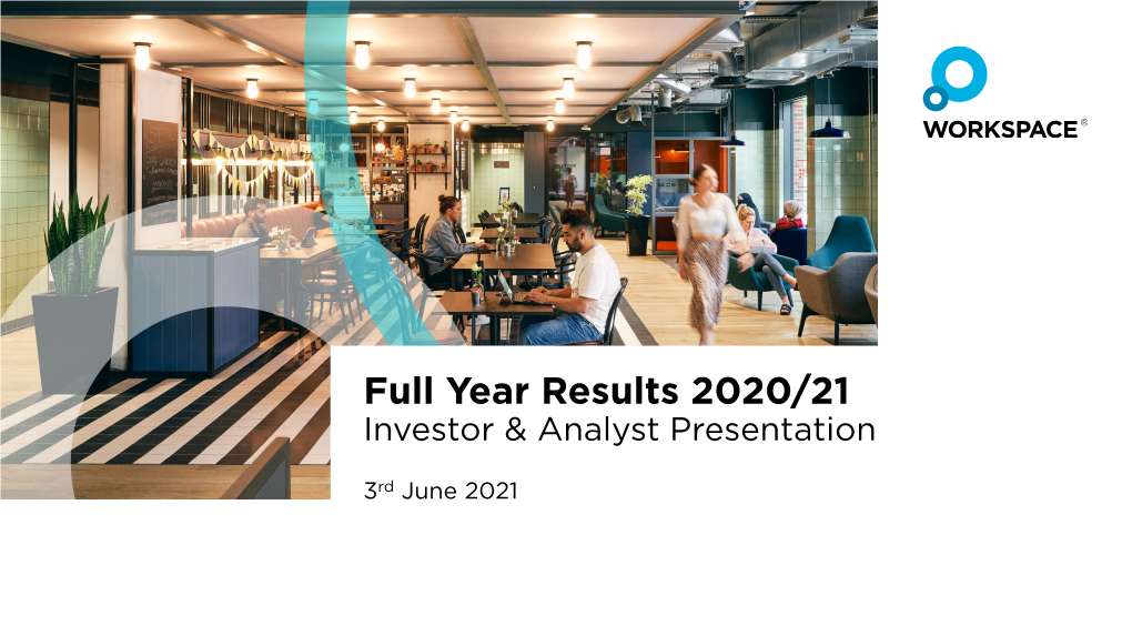 Full Year Results 2020/21 Investor & Analyst Presentation