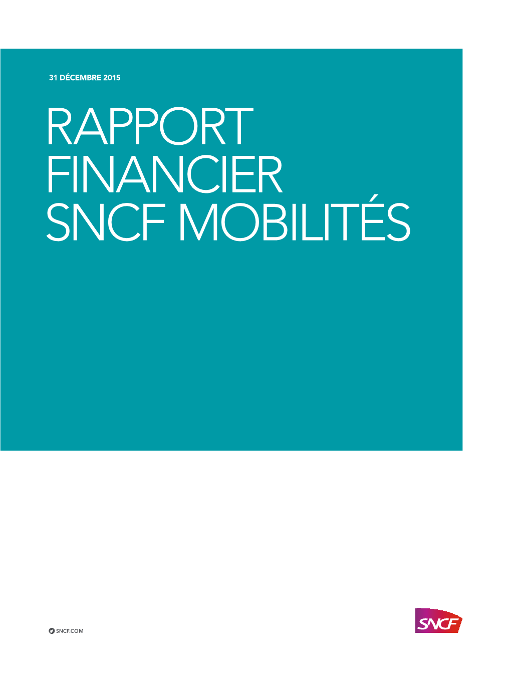 Rapport Financier Sncf Mobilités