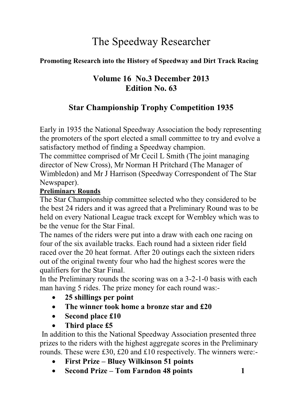 Volume 16 No.3 December 2013 Edition No