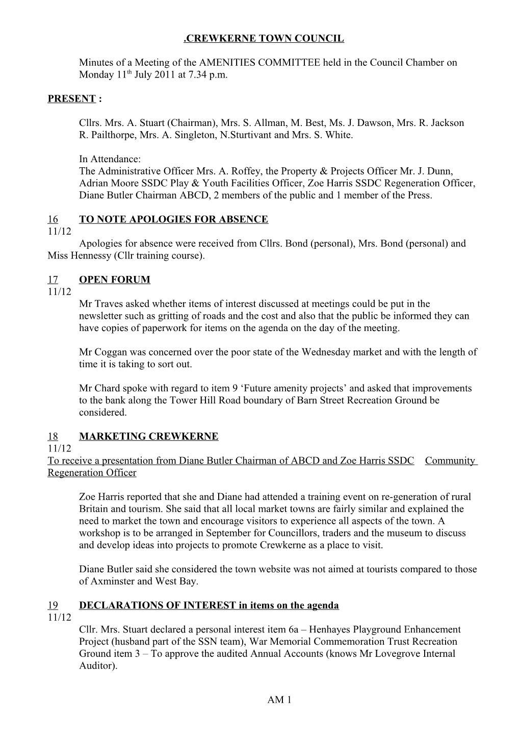 Crewkerne Town Council s2