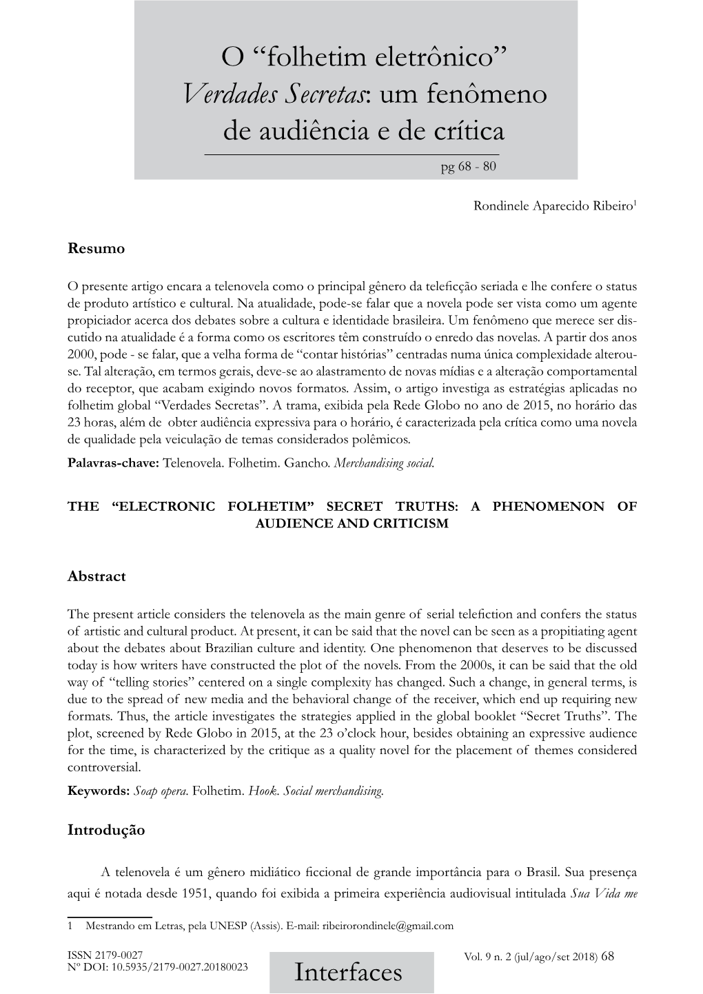 Verdades Secretas: Um Fenômeno De Audiência E De Crítica Pg 68 - 80