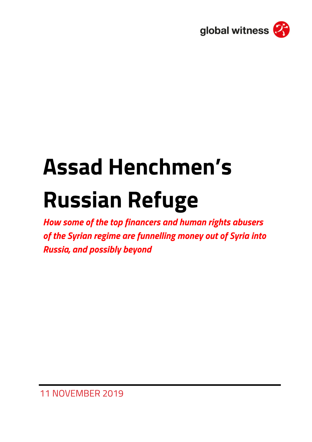 Assad Henchmen's Russian Refuge