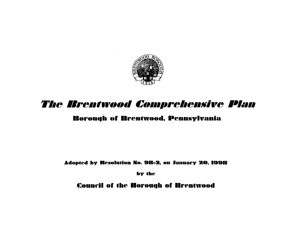 Brentwood Comprehensive Plan
