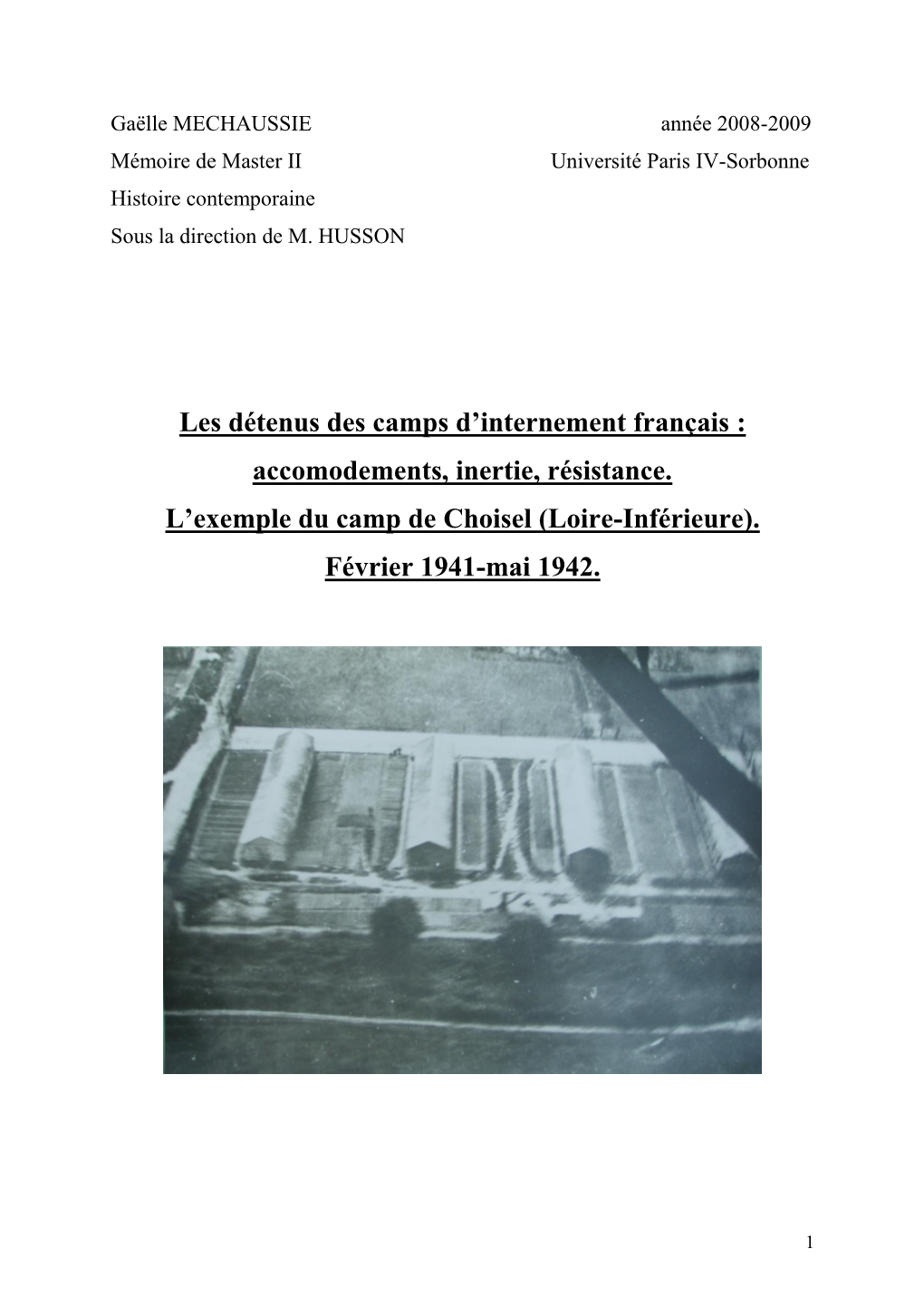 Les Détenus Des Camps D'internement Français