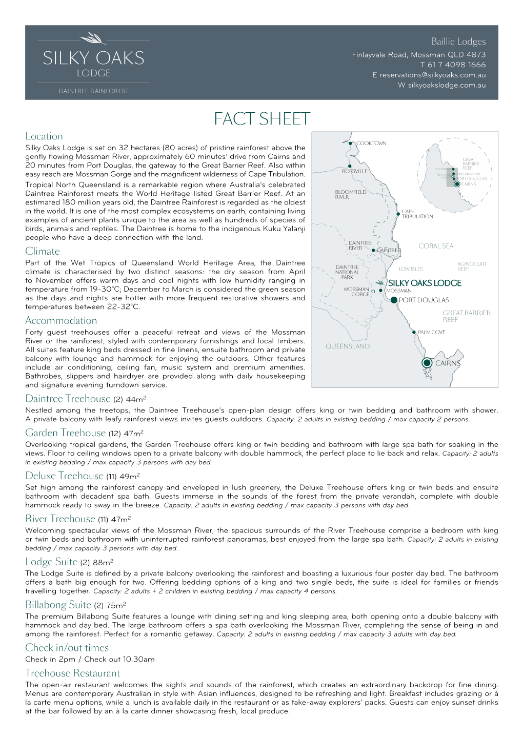 Lodge Fact Sheet