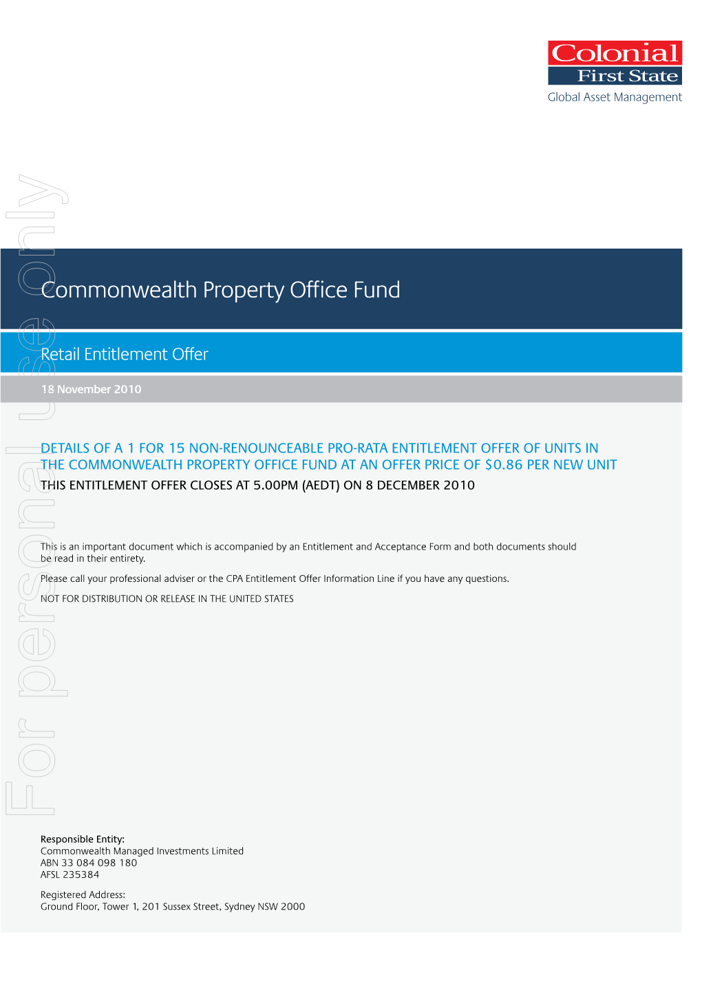 Commonwealth Property Office Fund