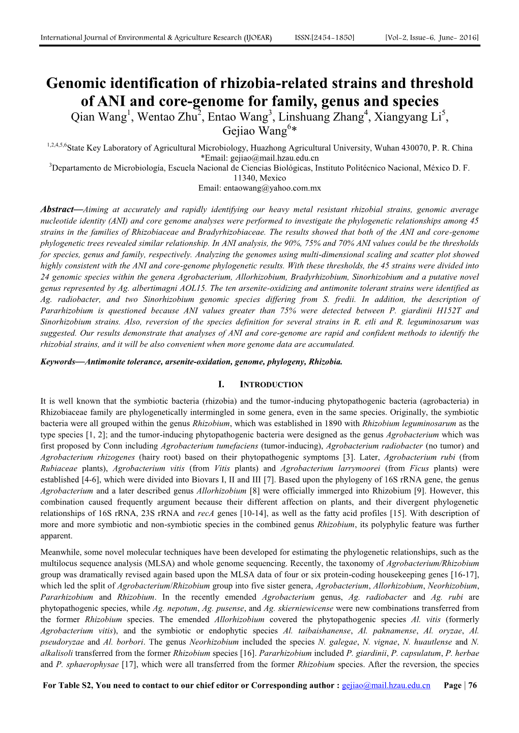 Genomic Identification of Rhizobia-Related Strains And