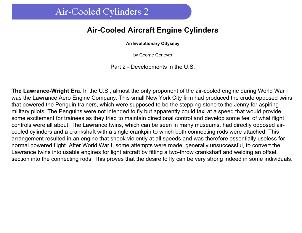 Air-Cooled Cylinders 2