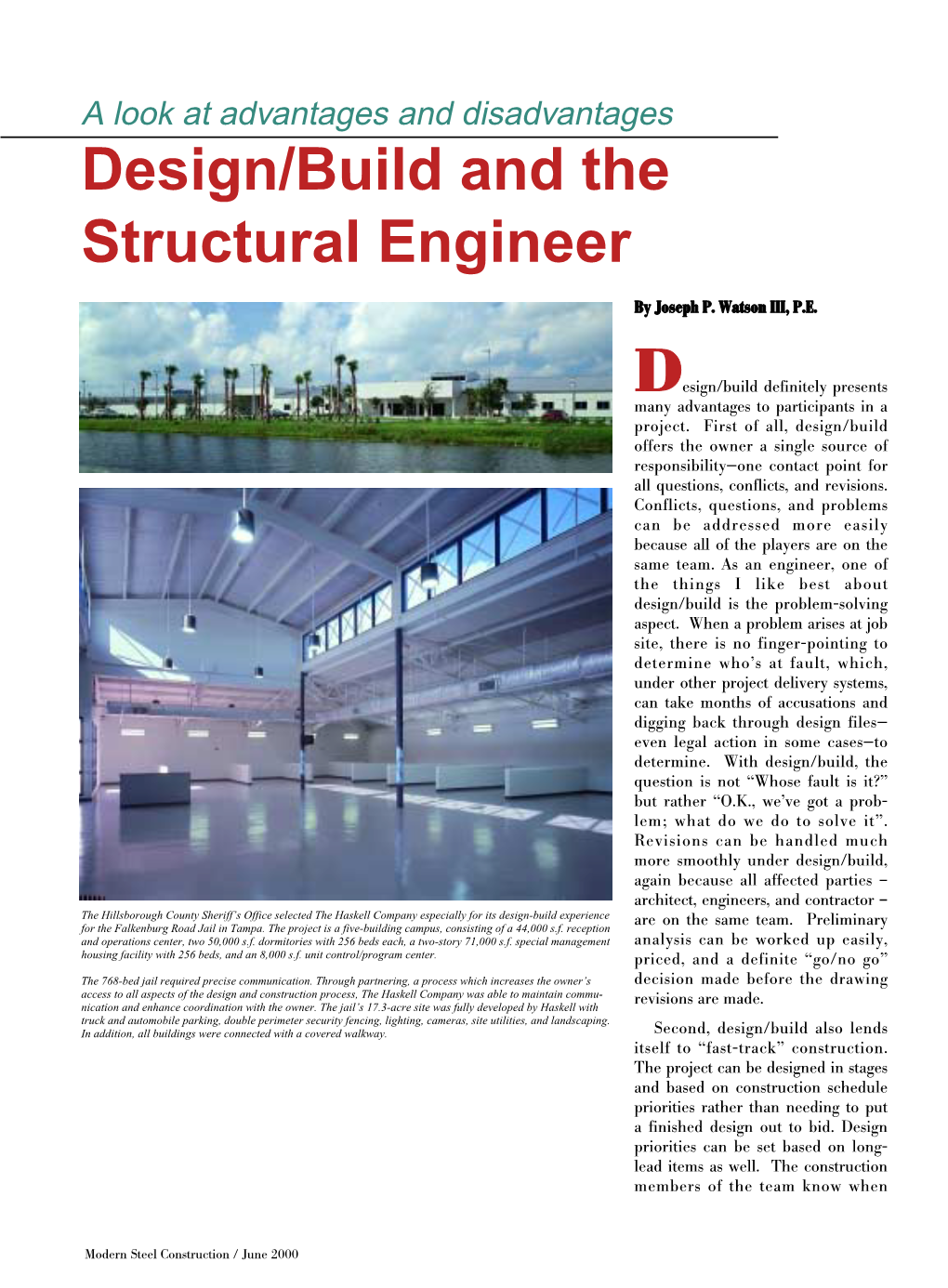 Design/Build and the Structural Engineer