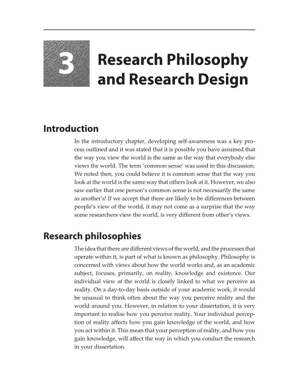 3 Research Philosophy and Research Design