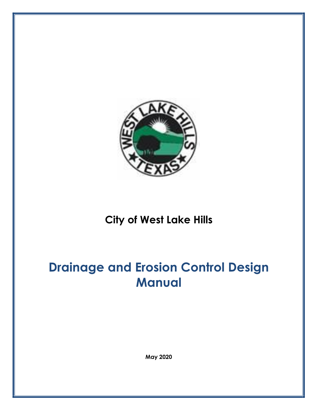Drainage and Erosion Control Design Manual