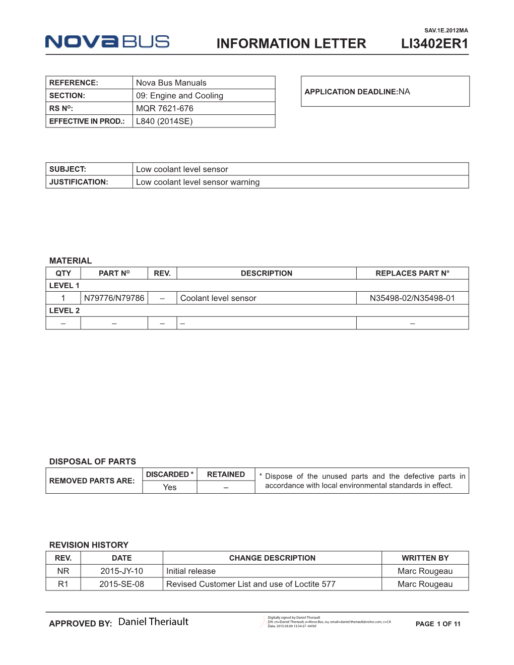 Li 3402Er1 Information Letter