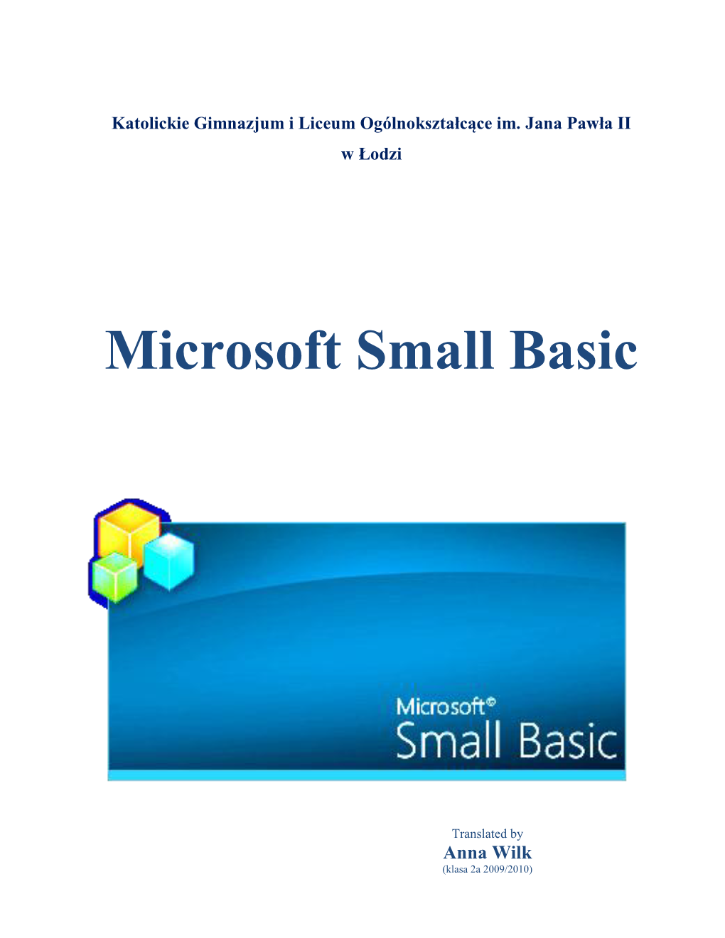 Microsoft Small Basic