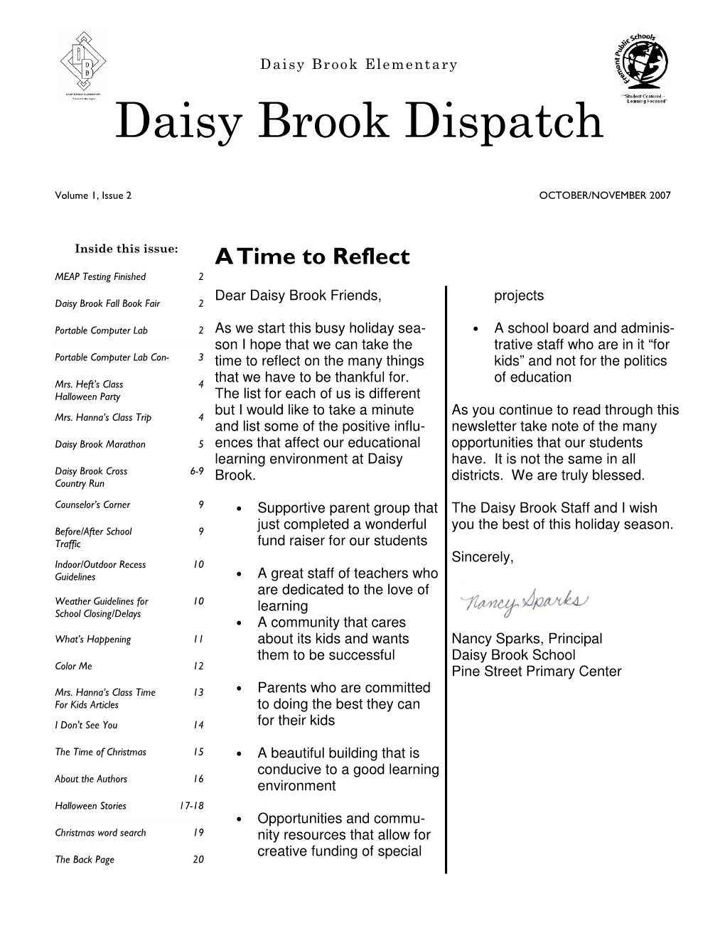 Daisy Brook Dispatch