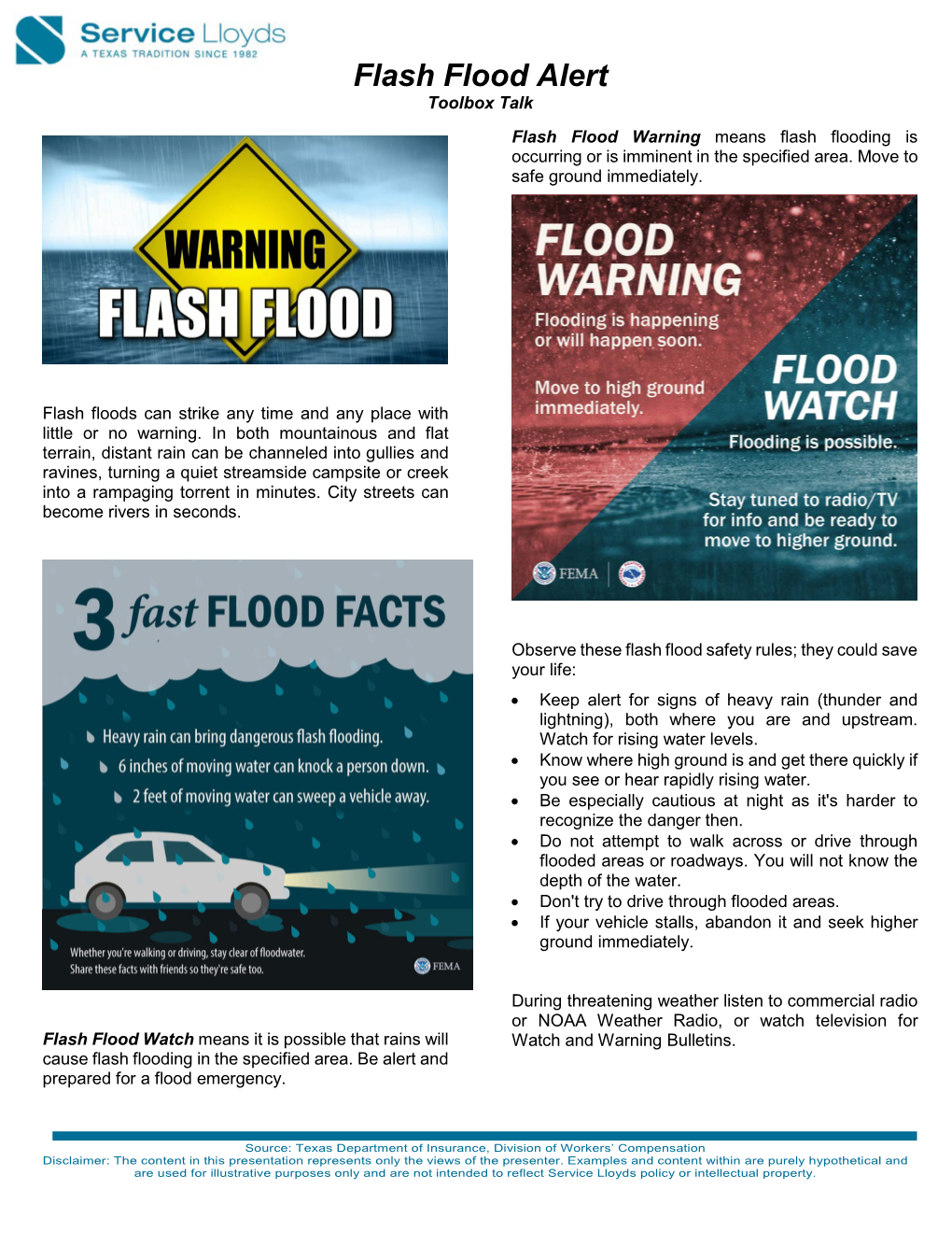 Flash Flood Alert Toolbox Talk