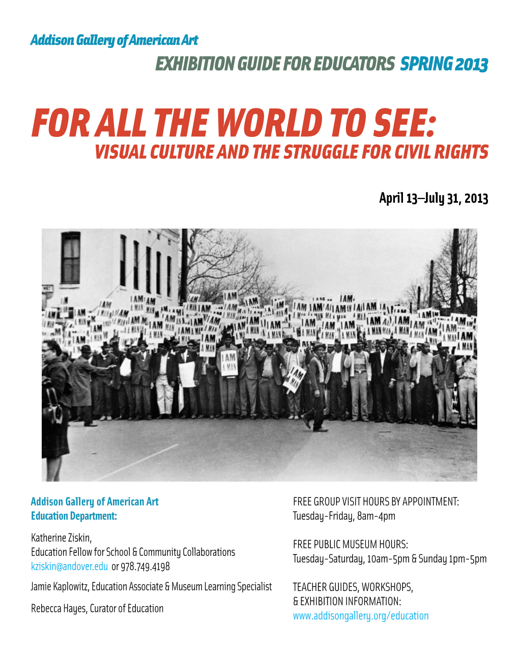 For All the World to See: Visual Culture and the Struggle for Civil Rights