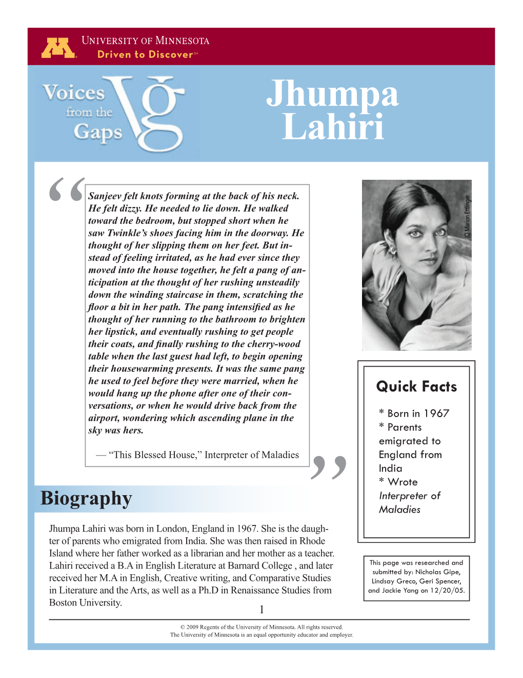 Jhumpa Lahiri