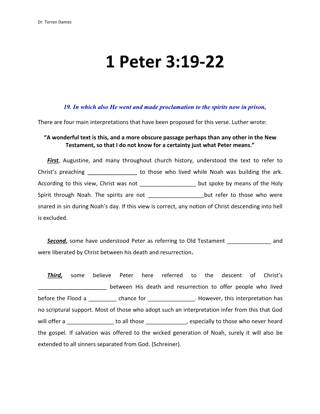 1 Peter 3:19-22