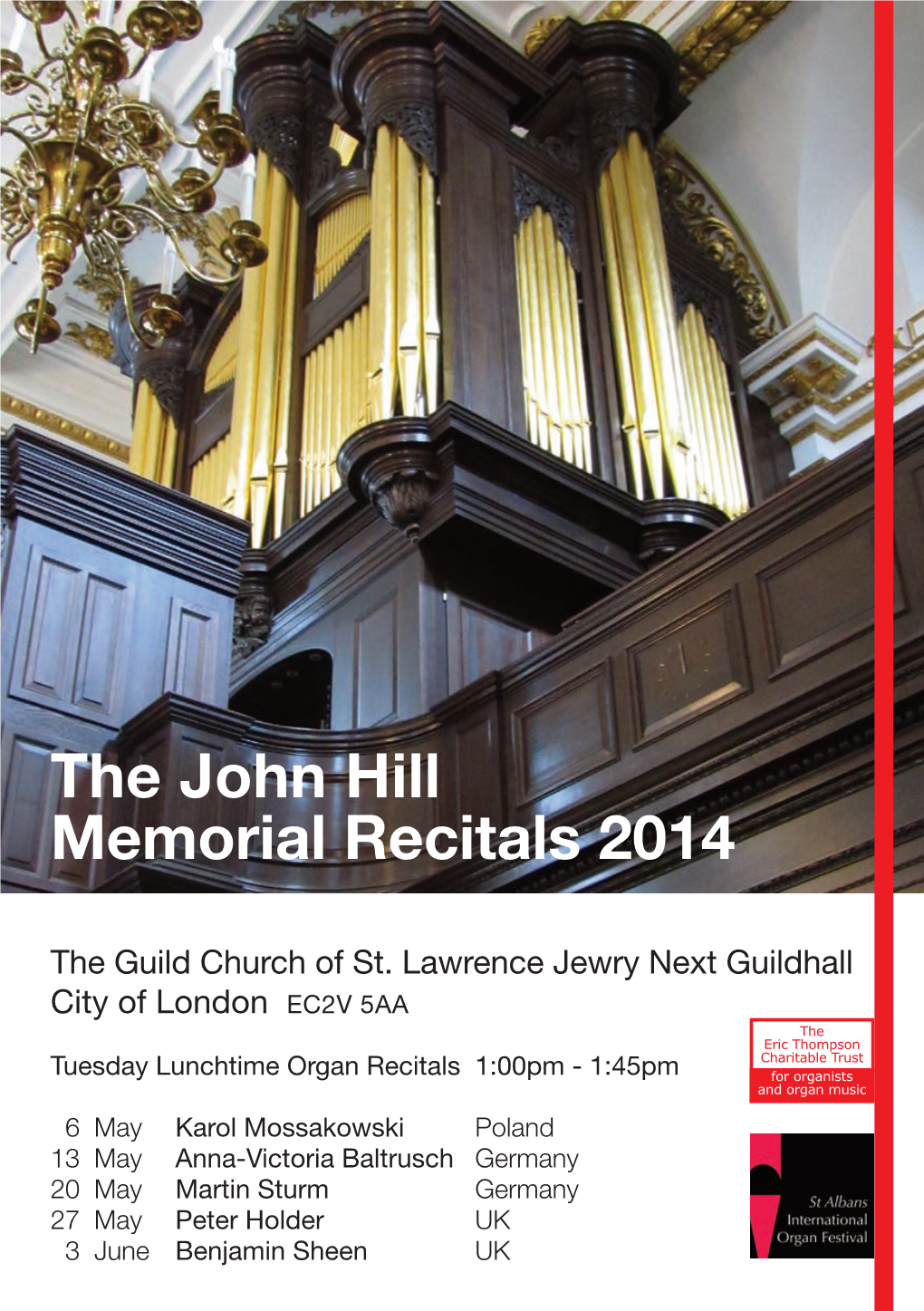 The John Hill Memorial Recitals 2014