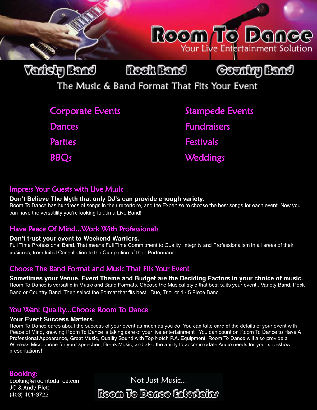 Corporate Events Dances Parties Bbqs Stampede Events