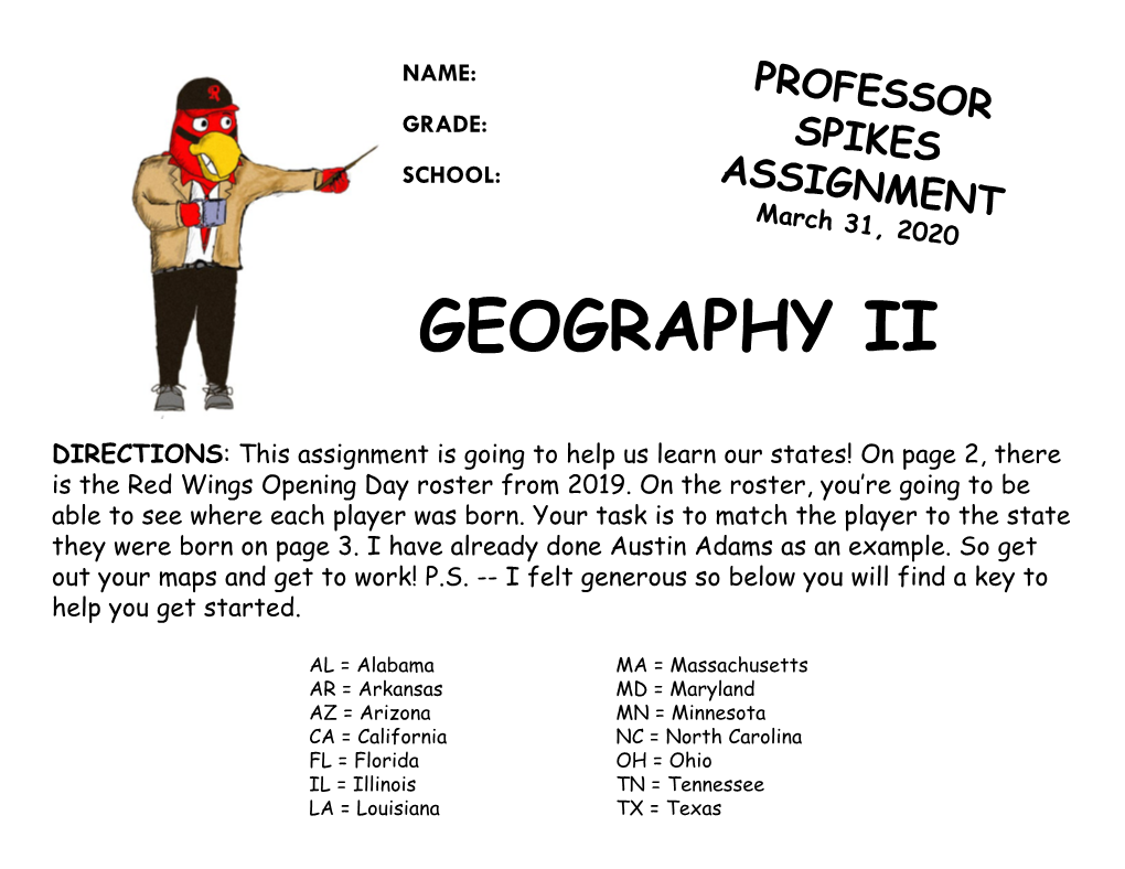 Geography Ii