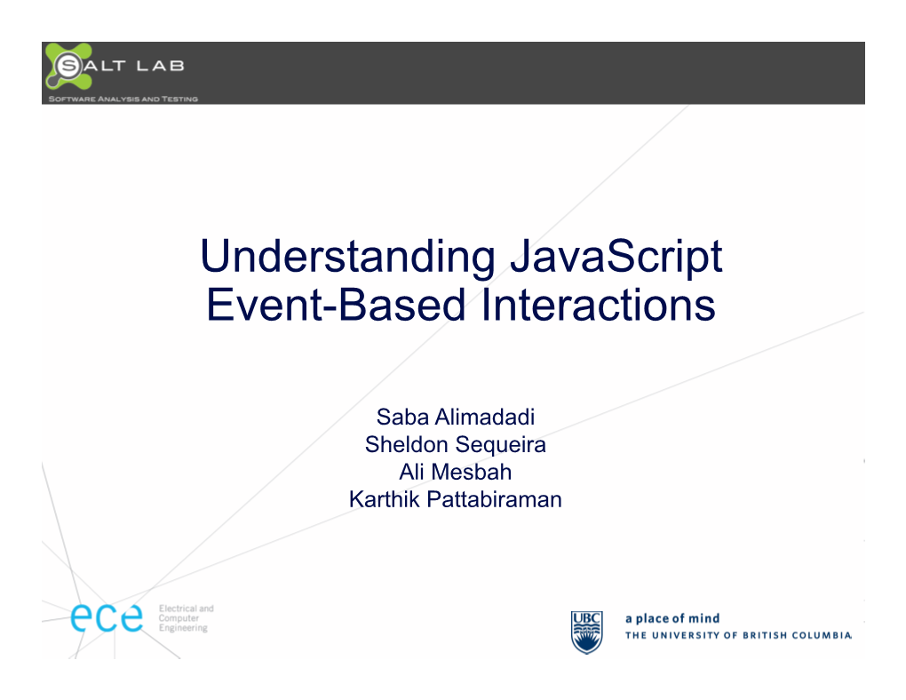 Understanding Javascript Event-Based Interactions